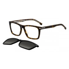 HUGO BOSS 1726/G/CS WR7LB 55 Polarize Klipsli Siyah Erkek Güneş Gözlüğü - HUGO BOSS