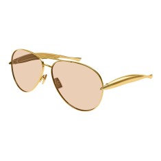 BOTTEGA VENETA 1305S 002 64 Gold Unisex Güneş Gözlüğü - BOTTEGA VENETA (1)