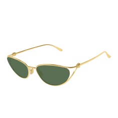 BOTTEGA VENETA 1330S 004 57 Gold Kadın Güneş Gözlüğü - BOTTEGA VENETA (1)