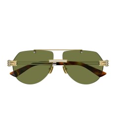 BOTTEGA VENETA 1342S 003 59 Gold Unisex Güneş Gözlüğü - BOTTEGA VENETA