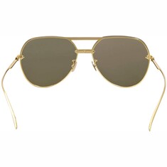 BOTTEGA VENETA Unisex Sarı Güneş Gözlüğü 1054SA 003 61 - Thumbnail