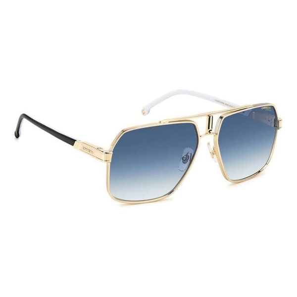 Carrera 1025/SE J5G/1V Unisex Sunglasses - 59mm Gold Frame, Gradient Gold Mirror Lenses, Size 59/17/145