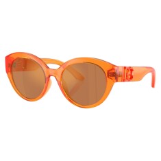 DOLCE & GABBANA 6010 33887J 47 Turuncu Çocuk Güneş Gözlüğü - DOLCE & GABBANA