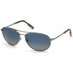 ERMENEGILDO ZEGNA Unisex Polarize Gümüş Güneş Gözlüğü 0139 14D 62 - Thumbnail