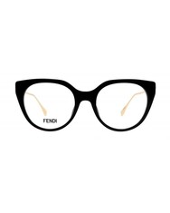 FENDI 50010I 001 53 Blue Filter Glasses - Thumbnail