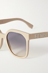 FENDI Kadın Bej Güneş Gözlüğü 40007I 57W - Thumbnail