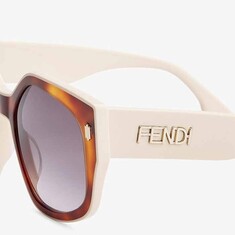FENDI Kadın İki Renk Güneş Gözlüğü 40017I 53B 55 - Thumbnail