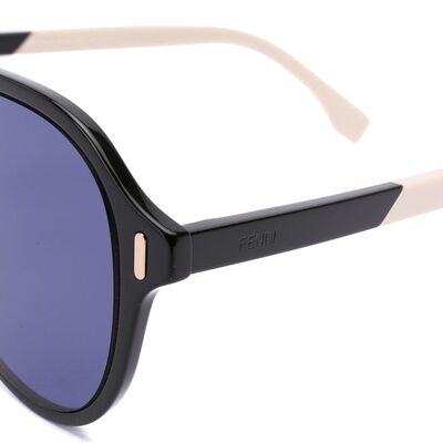 FENDI Unisex Siyah Güneş Gözlüğü M0055/S 09QKU 56