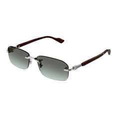 GUCCI 1221S 008 56 İki Renk Unisex Güneş Gözlüğü - GUCCI