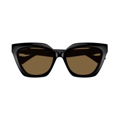 GUCCI 1542S 001 55 Klipsli Siyah Kadın Güneş Gözlüğü - GUCCI
