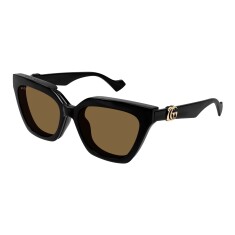 GUCCI 1542S 001 55 Klipsli Siyah Kadın Güneş Gözlüğü - GUCCI (1)