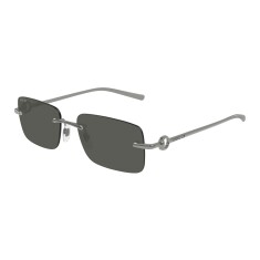 GUCCI 1703S 001 55 Gun Metal Unisex Güneş Gözlüğü - GUCCI (1)