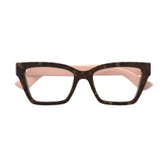 GUCCI 1715O 005 53 İki Renk Kadın Mavi Filtreli Gözlük - GUCCI