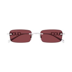 GUCCI 1808S 004 52 Gümüş Unisex Güneş Gözlüğü - GUCCI