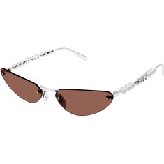 GUCCI 1920S 002 63 Gümüş Kadın Güneş Gözlüğü - GUCCI (1)
