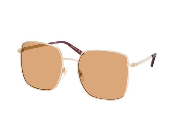 GUCCI 0802S 002 57 Sarı Kadın Güneş Gözlüğü