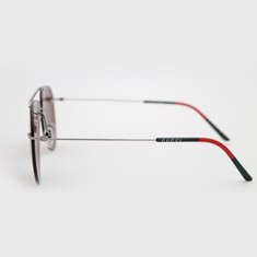 GUCCI Unisex Gun Metal Güneş Gözlüğü 0397S 004 60 - Thumbnail