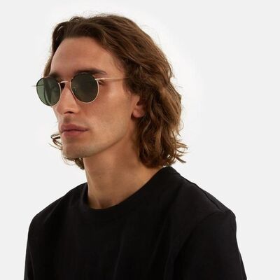 KOMONO Unisex Polarize Gümüş Güneş Gözlüğü DEAN 7603 49