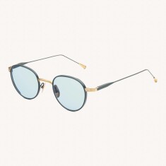 LUNETTERIE GENERALE CAFÉ RACER BLUE Siyah Unisex Güneş Gözlüğü - LUNETTERIE GENERALE (1)