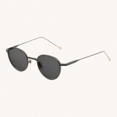 LUNETTERIE GENERALE CAFÉ RACER BLACK GREY Gümüş Unisex Güneş Gözlüğü - LUNETTERIE GENERALE (1)