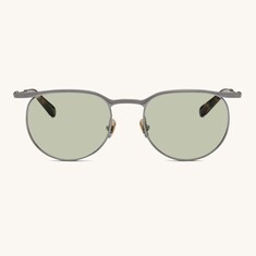 LUNETTERIE GENERALE DOUX DÉJÀ VU GUN METAL 51 Polarize Gümüş Unisex Güneş Gözlüğü - LUNETTERIE GENERALE