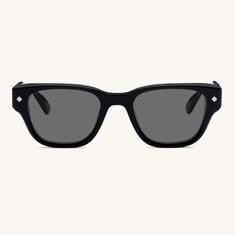 LUNETTERIE GENERALE MINUIT MOINS UNE BLACK & SMOKE 54 Siyah Unisex Güneş Gözlüğü - LUNETTERIE GENERALE