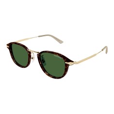 MONTBLANC 0336S 002 48 İki Renk Unisex Güneş Gözlüğü - MONTBLANC