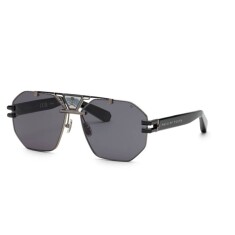 PHILIPP PLEIN SPP077V 0K59 63 Siyah Unisex Güneş Gözlüğü - PHILIPP PLEIN