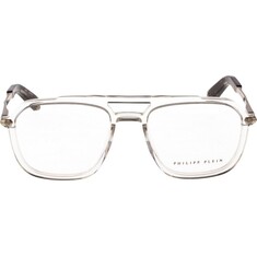 PHILIPP PLEIN Unisex Şeffaf Mavi Filtreli Gözlük VPP018M 0880 54 - Thumbnail