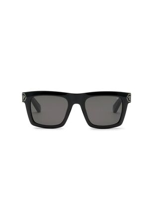 PHILIPP PLEIN Unisex Siyah Güneş Gözlüğü SPP043M 703X  52