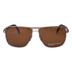 PORSCHE DESIGN Unisex Polarize Sarı Güneş Gözlüğü 8639 D 60 - Thumbnail