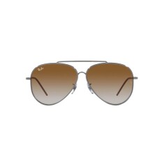RAY-BAN Aviator Reverse 0101S 004/CB 59 Gümüş Unisex Güneş Gözlüğü - RAYBAN