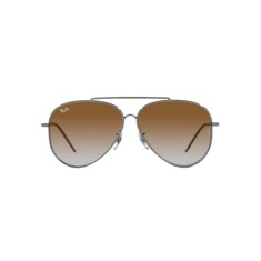 Ray-Ban Aviator Reverse 0101S 004/CB 59 Gümüş Unisex Güneş Gözlüğü 