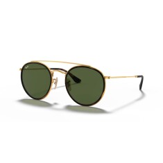 RAY-BAN Round Double Bridge 3647N 001 51 Sarı Unisex Güneş Gözlüğü - RAYBAN (1)