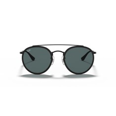 RAY-BAN Round Double Bridge 3647N 002/R5 51 Siyah Unisex Güneş Gözlüğü - RAYBAN