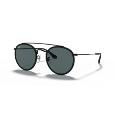RAY-BAN Round Double Bridge 3647N 002/R5 51 Siyah Unisex Güneş Gözlüğü - RAYBAN (1)