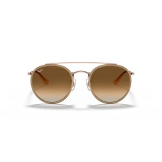 RAY-BAN Round Double Bridge 3647N 907051 51 Bakır Unisex Güneş Gözlüğü - RAYBAN