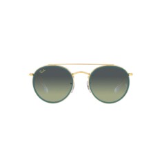 RAY-BAN Round Double Bridge 3647N 9235BH 51 İki Renk Unisex Güneş Gözlüğü - RAYBAN