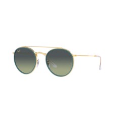 RAY-BAN Round Double Bridge 3647N 9235BH 51 İki Renk Unisex Güneş Gözlüğü - RAYBAN (1)