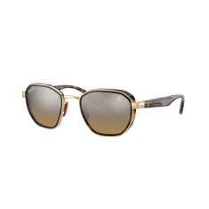 RAY-BAN Scuderia Ferrari 3674M F029A2 51 Polarize Kahverengi Unisex Güneş Gözlüğü - RAYBAN (1)