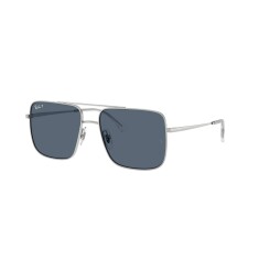 RAY-BAN 3758 003 2V 56 Polarize Gümüş Unisex Güneş Gözlüğü - RAYBAN (1)
