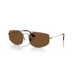 RAY-BAN 3845 004 57 57 Polarize Gun Metal Unisex Güneş Gözlüğü - RAYBAN (1)