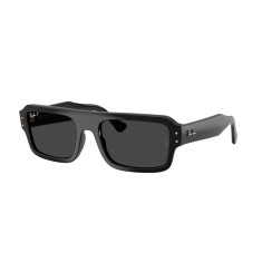 RAY-BAN 4454 LUKAS 667748 53 Polarize Siyah Unisex Güneş Gözlüğü - RAYBAN (1)