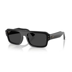 RAY-BAN 4454 LUKAS 667748 56 Polarize Siyah Unisex Güneş Gözlüğü - RAYBAN