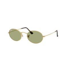 RAY-BAN Oval 3547 001 4E 51 Gold Unisex Güneş Gözlüğü - RAYBAN (1)