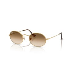 RAY-BAN Oval 3547 001 51 51 Gold Unisex Güneş Gözlüğü - RAYBAN (1)