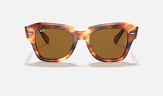RAY-BAN State Street 2186 954/33 49 Kahverengi Kadın Güneş Gözlüğü 