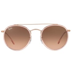 RAY-BAN Round Double Bridge 3647N 9069/A5 51 Pembe Unisex Güneş Gözlüğü 