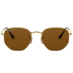 RAY-BAN Round 3548N 001/57 54 Polarize Altın Unisex Güneş Gözlüğü 