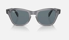 Ray-Ban 0707S 66413R 50 Polarize Gri Unisex Güneş Gözlüğü 